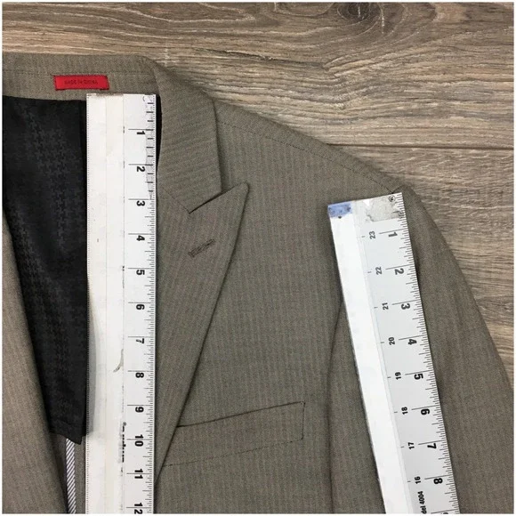 JOHN VARVATOS Mens Blazer Sport Coat Casual Jacket Size 41R Cotton Wool Suit